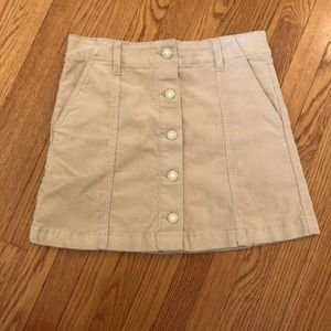 Corduroy mini skirt